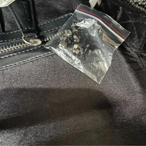 STAUD Tommy Beaded Black Starry Night Shoulder Bag Purse - Picture 9 of 16